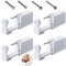 SPJUMHONG73 Nasenpiercing Pistole, 4 Stück Einweg Nasenpiercing Stecher Set mit 4 Nasenstecker, Selbst Piercing Pistole Set für Nase Ohr