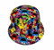 KGM Cooler Cartoon-Gesichtsdruck, Festival, Urlaub, Sonnenhut, bunt, Colourful Faces