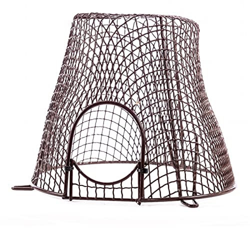 SPARES2GO Universal Brown Plastic Circular Terminal Guard Boiler Flue Cage K3 (11'' / 280mm)