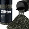 Hemway Premium Glitter Shaker - Black | Chunky Metallic Flake Sequins for Resin & Epoxy Crafts | Craft Supplies for Tumblers, Festival, Hair, Face, Body, Eye & Nail Art | 130 g