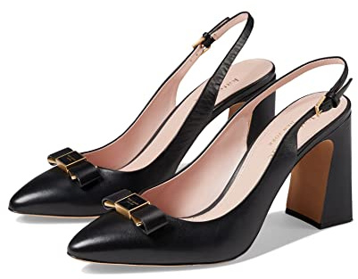 kate spade new york Women's Bowdie Slingback Pump, Black, 7.5