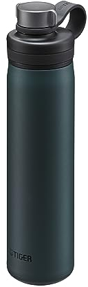 Bouteille isotherme Tiger Bubble MTA-T 800 mL, pour boissons gazeuses, valve de sécurité et bouchon breveté, très légère, sans BPA, conservation froid 24h, conçue au Japon, couleur bleu lac