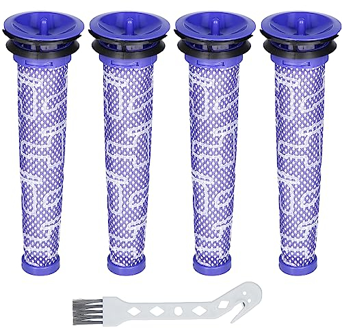 McFilter | 4x filtro pre-motor Filtro pre-motor adecuado para Dyson DC58, DC59, DC61, DC62, V6 y V8, alternativa para el filtro motor 965661-01, reutilizable