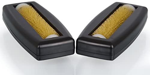 Crumpy Krümelbürste Tischroller Handstaubsauger für Auto Caravan Zuhause (2X Schwarz)