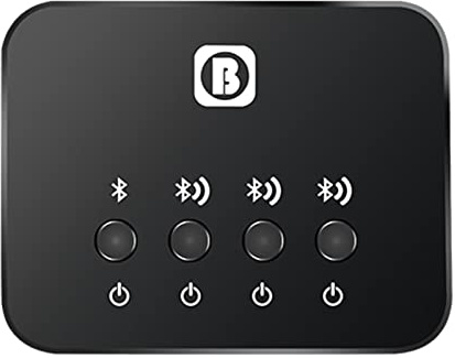 SPORTARC Bluetooth Audio Adapter, Bluetooth Transmitter Empfänger von drei Personen gleichzeitig geteilt für TV Laptop Stereoanlage Kopfhörer Lautsprecher, PC/TV Kabel, 8M Distanz