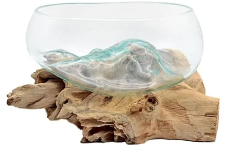 CRISTALICA Liqva - Wurzelholz mit Glas, Ø 25 cm