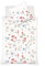 fleuresse 113825, sommerliche Mako-Satin-Bettwäsche, sommerliche Blumen mit Bienen, Oeko-TEX® Standard 100 Zertifiziert, 155 x 220 cm, Fb. Rot