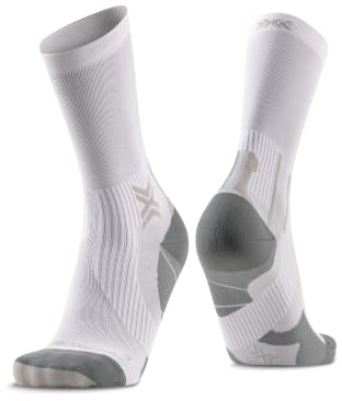 X-SOCKS® Run Perform Crew Laufsocken mit Achillessehnenschutz | Verlässliche Fussstabilität, kontinuierliche Temperaturregulierung, schützt zuverlässig bei jedem Lauf, Black/Charcoal, 39-41