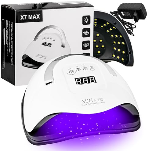 PROFICO V7 168W Nagellampe UV Lampe Nägel UV Nagellampe Led Lampe Nägel Nageltrockner Professionelle Nageltrockner für Gelpolitur Härtungslichtmaschine