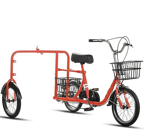 CASEGO Outdoor Dog Walking Bicycle 16-inch Wear-resistant Tire Non-slip Non-slip Car Light and Flexible Adult Multi-functional Scooter (orange)