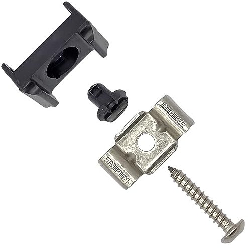 RHEHAG Zaun Montage- und Reparatursatz HD mit Dübel & Butterfly 10 Stück Pack für 5,5mm Innensechskant (schwarz)