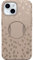 OtterBox iPhone 15, iPhone 14, and iPhone 13 OtterGrip Symmetry Series Case - ON THE SPOT (Brown), built-in grip, sleek case, snaps to MagSafe, raised edges protect camera & screen