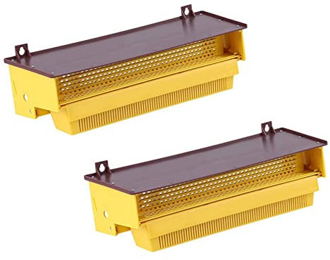 Jowsst 2X Kunststoff Pollenfalle Bienenzucht Werkzeuge Tray Eingang Pollensammler Imker Imkerbedarf Werkzeuge
