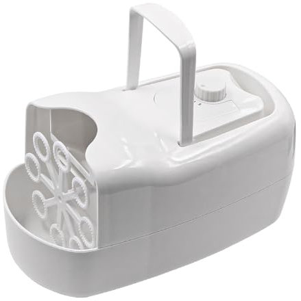 Tiardey Professionelle Seifenblasenmaschine für Partys, Hochzeiten, tragbarer automatischer Seifenblasenmacher für den Außenbereich (weiß)