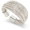 Meissa Goldene Daumenringe für Damen, überkreuzter Statement-Ring modischer Chunky-Bandring 925 Sterling Silber gestapeltes Goldring-Set breiter Zeigefingerring größenverstellbar, Silber