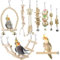 Vogel-Papageien-Spielzeug, 9 Stück, Vogelkäfig-Zubehör, Spielzeug, Barsch, Leiter, Kauspielzeug, Hängematte für Sittiche, Liebesvögel, Finken und andere kleine Haustiere