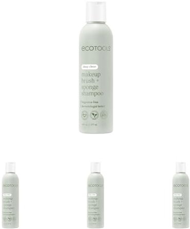 EcoTools Make Up Brush Shampoo (Cleansing Gel) - 6 fl oz (Pack of 4)