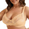 Womens Bras Lace Low Cut Bra Push Up Bras V Neck Gathered Open Half Cup Bra Sexy Lace Balconette Bra Halterneck Sports Bra Women Comfortable Bras for Women UK Invisible Gathering Bras Beige
