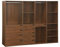 sweeek - Kit Dressing modulable avec 4 éléments. Noyer. Panneaux stratifiés