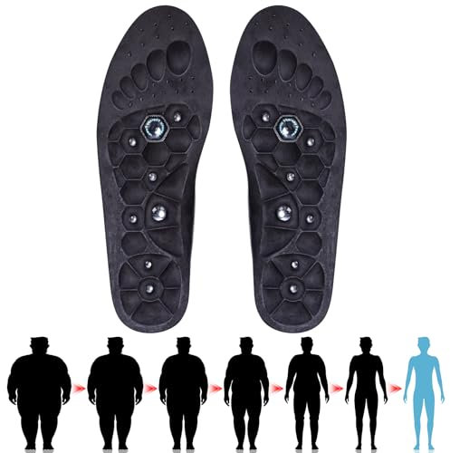 Magnetische Einlegesohlen Original, 1 Paar (Größe 35-39) Akupressur Einlegesohlen Original Einlagen, Magnetische Massage Einlegesohlen für Männer und Frauen