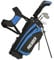 Pro Rider JR1 Junior Stand Bag Golf Package Set | Kids Golf Starter Set with 4 Clubs | Oversize Driver, Irons, Putter, Bag & Headcovers | Lightweight Graphite Shafts & Soft Grips (Blue, Ages 5-8)