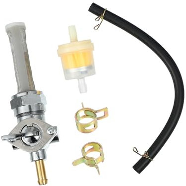 A ABSOPRO 1 Set Gas Carburante Rubinetto Valvola Interruttore per Harley Davidson 62168-81 Sostituzione dell'articolo