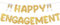 DazzJoy Gold Glitzer Happy Engagement Girlande Banner, Will You Marry Me Deko, Heiratsantrag Deko, Verlobung Girlanden für Hochzeit, Valentinstag, Party Dekoration Zubehör
