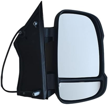 Für Citroen Jumper für Fiat Ducato Aussenspiegel manuell mit Spiegelglas Konvex Weiss Rechts 2-PINS ab 2006-