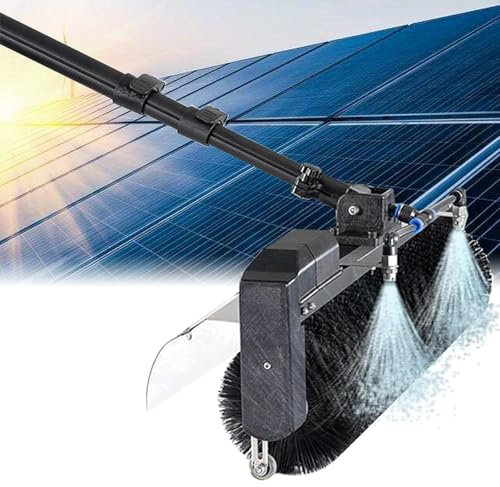 Spazzola for la pulizia del pannello solare fotovoltaico, Spazzola a rullo for la pulizia del pannello solare da 3,5/5,5/7,5 m, Kit for la pulizia delle finestre estensibile del pannello solare con(7.