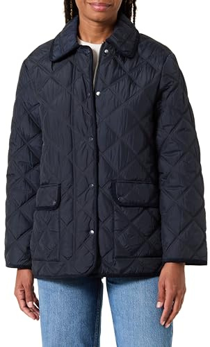GANT Damen Quilted Jacket With Cord Trim Jacke (1er Pack)