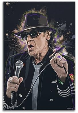 NJRHWKN Singer Poster1 Udo Lindenberg Poster, dekoratives Gemälde, Leinwand, Wandposter und Kunstdruck, moderne Familienschlafzimmer-Dekoration, Poster, 30 x 45 cm