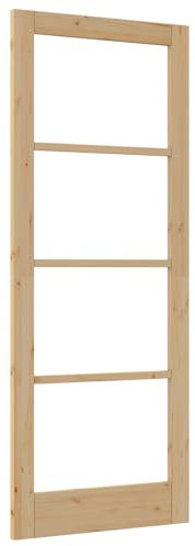 vidaXL porta interna con vetro ORKDAL 83x211x4 cm in legno di pino massiccio