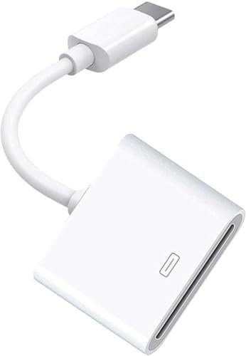 30-Pin Female to USB-C 3.1 Male Adapter Cable | Type-C to 30 Pin Converter for iPhone iPad iPod | Supports Charging & Data | USB-C Devices to Old Accessories | Compact & Durable Design