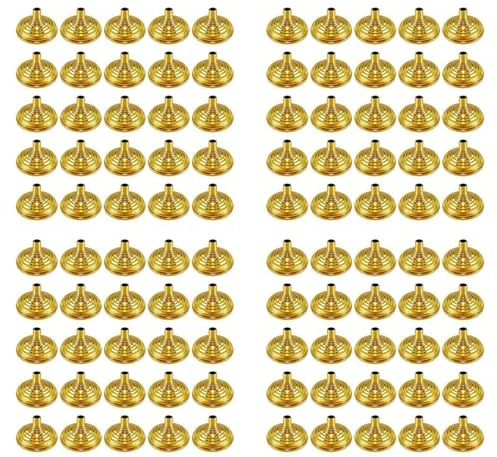 Giwnhvx 100Pcs Gold Mini Hand Held Flag Stand Base Table Flag Base Bar Restaurant Party Conferences Desktop Display Decoration