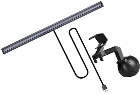 NUOBESTY Barra de Luz LED para Monitor USB con Control de Temperatura y Brillo para Estudio y Oficina Sin Parpadeos Color Plata