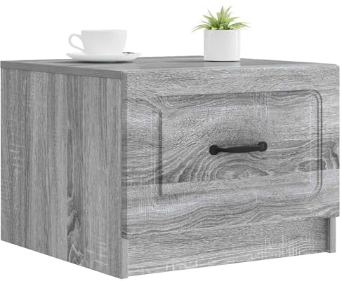 vidaXL Couchtisch Graues Sonoma 49 x 50 x 37 cm Holzwerkstoff, Vintage rechteckiger Couchtisch, viel Stauraum, modern, multifunktional, luxuriöses Design