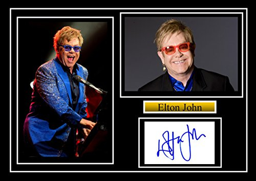 Stunning Quality Elton John Signed/Autographed Photo
