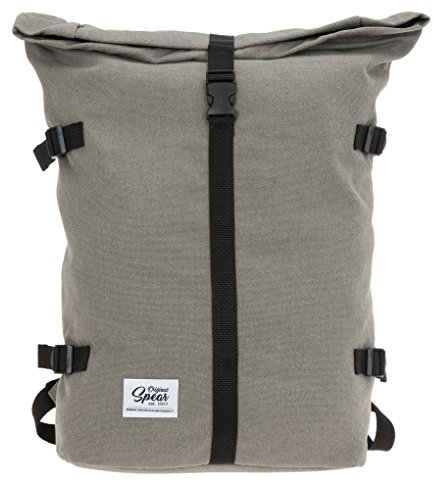 SPEAR Rucksack Courier 288 Fahrradrucksack Rollup Backpack in Canvas (288 Grau (Canvas)