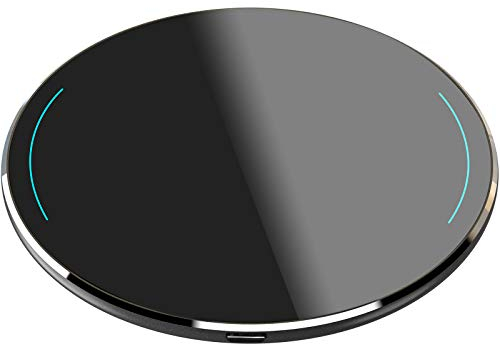 TOZO W1 Wireless Charger, 10W Qi-Zertifizierung schnellladegerät mit Luftfahrt-Aluminium Computer Numerische Steuerung Technologie Kompatibel mit iPhone 14 Series, Samsung Galaxy Series(kein Adapter)
