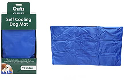 Crufts Comfortable Blue Pet Cooling Mat - 50 x 90cm (1 Pc Ideal for Dogs, Cats, and Pets