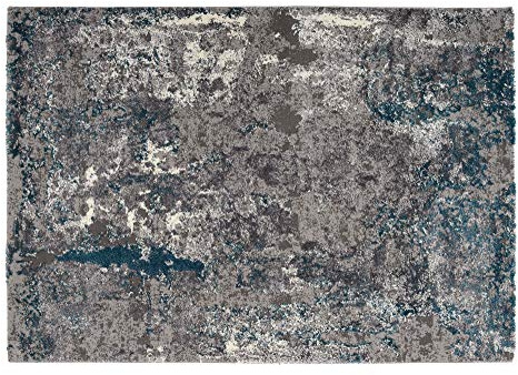 OCI JUWEL LIRAY Teppich 696 grau-Petrol 140 x 200 cm