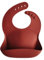 mushie Bavoir Bébé en Silicone | Bavoirs Imperméables Réglables | Bavoirs Faciles à Essuyer | 4 Tailles Réglables Avec Poches Avant Profondes | 100% Sans BPA et Phtalate | Raw Sienna