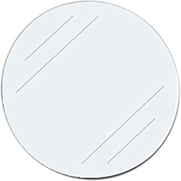 KLEBESHOP24 Klebeetiketten selbstklebend transparent, Ø 100 mm, 100 Stück | einseitige Klebepunkte, Verschlusspunkte