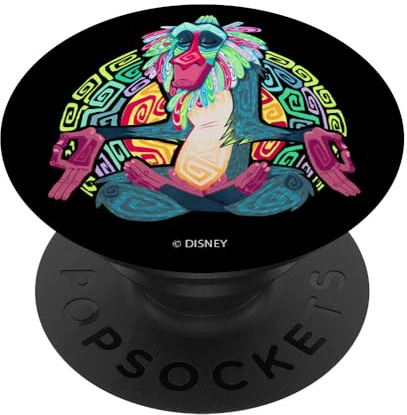 Disney Lion King Rafiki Meditation PopSockets mit austauschbarem PopGrip