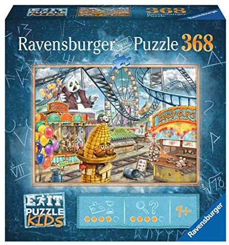 Ravensburger EXIT Puzzle Kids - 12926 Im Freizeitpark - 368 Teile Puzzle für Kinder ab 9 Jahren, Kinderpuzzle