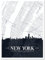 wandmotiv24 Leinwandbild Stadt Karte, Hochformat, New York City, USA, NYC, Amerika, Stadtplan M0448