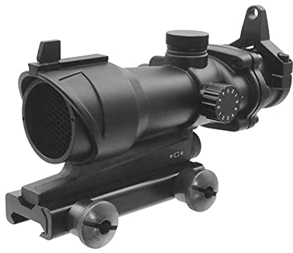 PHX ACOG Style Red Dot Sight, einstellbare Beleuchtung (rot, grün mit je 5 Stufen) inkl. Killflash, Schwarz