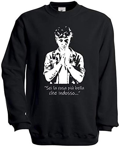 La Maglieria Felpa MOD. Girocollo cantante Niccolò Uomo Donna Bambino Unisex Alta qualità! No Cina! (L)