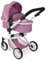 Bayer Chic 2000® 2in1 Puppenwagen Mika – Jeans Pink – faltbar – höhenverstellbarer Griff 47-80 cm – modernes Gestell – Puppen bis 52 cm – 4-8 J.