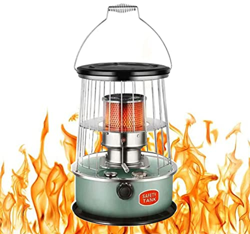 keep warm Weißer/seeblauer Kerosin-Heizofen-Glaskamin 6L große Kapazitäts-schnelle Heizung Energieeinsparung und Umweltschutz Produktgröße: L330*B330*H460MM (Color : Lake Blue)